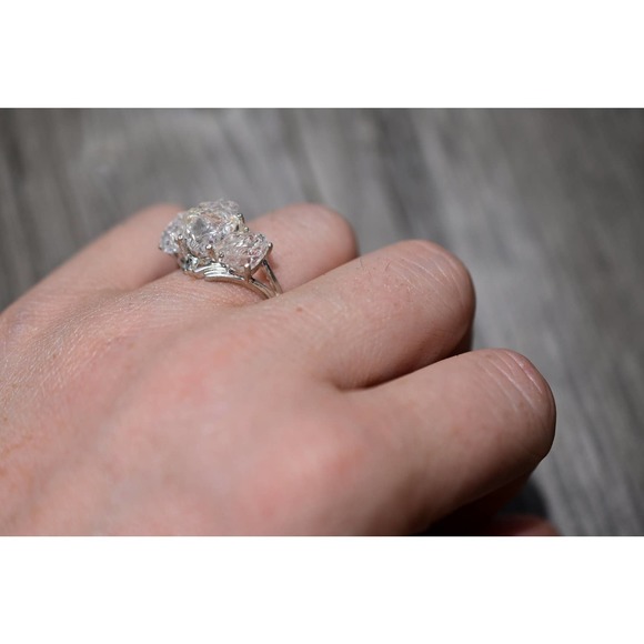 Alternative Engagement Ring Raw rustic Boho Promise Ring dainty unique s… - Picture 5 of 8